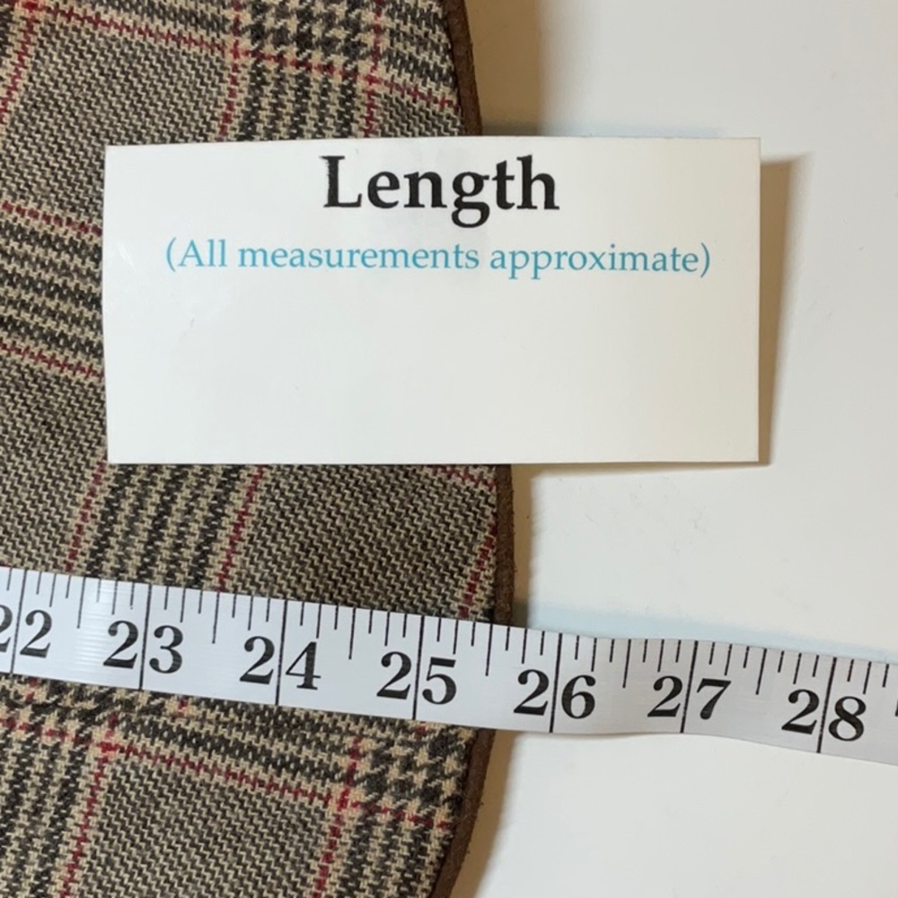 Lands End Women’s Blazer Wool Blend Brown Glen Plaid 18W Jacket - Picture 11 of 12
